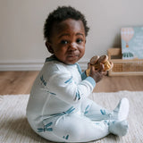 Organic Cotton Footed Sleeper || Born to Fly
