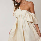 Ruffle Sleeve Midi Dress