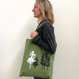 Tote Bag || Green Hemlock Tree