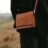 Audrey Mini Bag || Cognac Classic Leather
