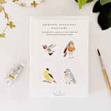 Paintable Notecards || Backyard Birds