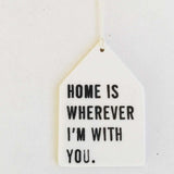 Porcelain Wall Tag || Home