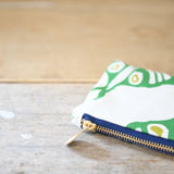 Luna Pencil Bag || Kelly + Pea, Navy Zip