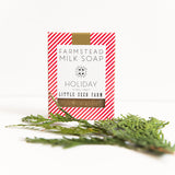 Holiday Bar Soap || Peppermint Vanilla