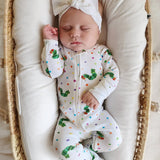 Organic 2-Way Zipper Footie || The Very Hungry Caterpillar