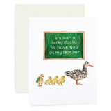 Lucky Ducky Teacher Appreciation Card