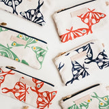 Luna Pencil Bag || Kelly + Pea, Navy Zip