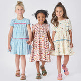 Girls Stevie Dress || Cloud Pink Cherry