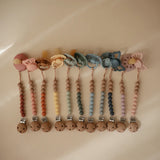 Eva Silicone Pacifier Clip || Muted Yellow