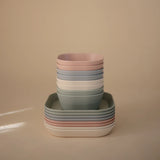 Square Dinnerware Bowls || Ivory
