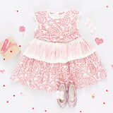 Girls Hallie Dress || Blooming Hearts