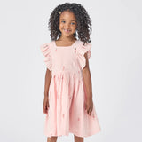 Girls Elsie Dress || Ballerina Embroidery