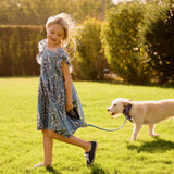 Girls Elsie Dress || Blue Bouquet Floral