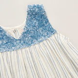 Girls Courtney Dress || Riviera Stripe