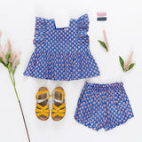 Girls Elsie 2-Piece Set || Blue Lisbon Ditsy
