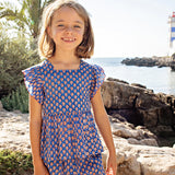 Girls Elsie 2-Piece Set || Blue Lisbon Ditsy