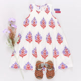 Girls Jaipur Dress || Lavender Bellflower