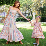 Women's Marilyn Dress || Vintage Multi-Stripe