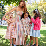 Women's Marilyn Dress || Vintage Multi-Stripe