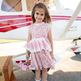 Girls Hallie Dress || Blooming Hearts