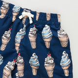 Boys Swim Trunk || Navy Soft Serve
