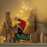 Little Lights Mini Holiday Puppy Lamp || Christmas Snowflake