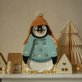 Little Lights Mini Holiday Penguin Lamp || Light Blue