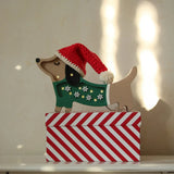 Little Lights Mini Holiday Puppy Lamp || Christmas Snowflake