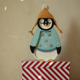 Little Lights Mini Holiday Penguin Lamp || Light Blue
