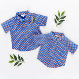 Boys Jack Shirt || Blue Lisbon Ditsy
