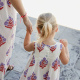 Girls Jaipur Dress || Lavender Bellflower