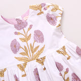 Girls Marisol Dress || Lavender Dandelion