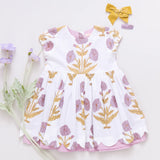 Girls Marisol Dress || Lavender Dandelion