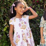Girls Marisol Dress || Lavender Dandelion