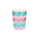 Scalloped Fringe Party Cups || Mermaid