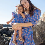 Womens Emily Dress || Blue Lisbon Ditsy