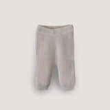 Chunky Knit Pants || Beige