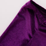Girls Velour Legging || Plum