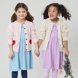 Girls Cable Constance Sweater || Cream