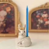 Cake Topper || Royal White Rabbit
