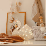 Little Lights Swan Lamp || Lake Flower White