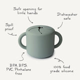 Silicone Snack Cup || Whales