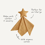 Organic Star Lovey Blanket || Fall Yellow
