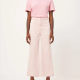 Hepburn Wide Leg High Rise Jean || Pink Peony