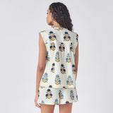 Women's Misha Top || White Flowerette