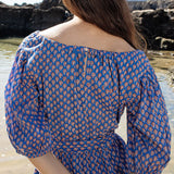 Womens Emily Dress || Blue Lisbon Ditsy