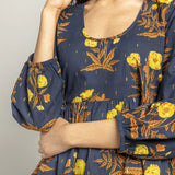 Womens Michelle Dress || Navy Poppy