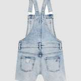 Nora Overall Short || Lt Seaglass
