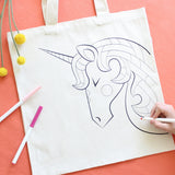 Organic Tote Bag Coloring Kit