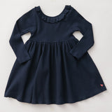 Organic Princess Diana Dress || Blue